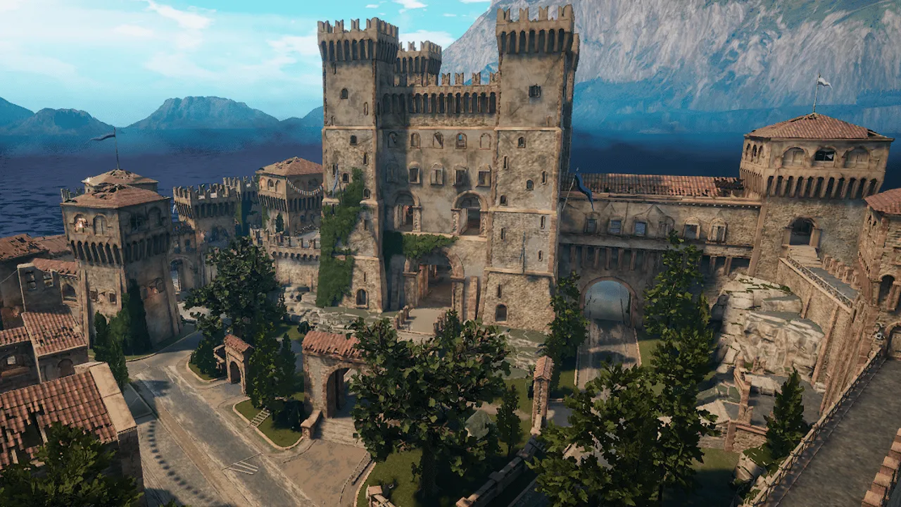 BR_Castello — a castle courtyard map.
